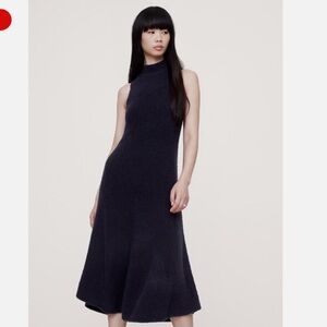 Banana Republic Merino Blend Mock Neck Midi Sweater Dress - Size Medium